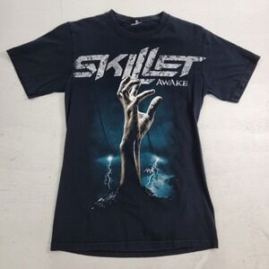 Skillet Band Awake Christian Music Band Hand Lightning Graphic T-Shirt Mens Sz M
